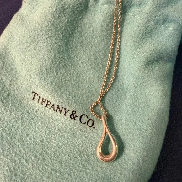 Tiffany & Co. Elsa Peretti Open Teardrop Necklace - Picture 2 of 3
